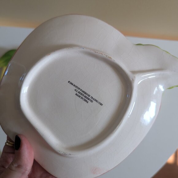 CERAMIC APPLE VINTAGE TRINKET PLATES - Picture 3 of 3